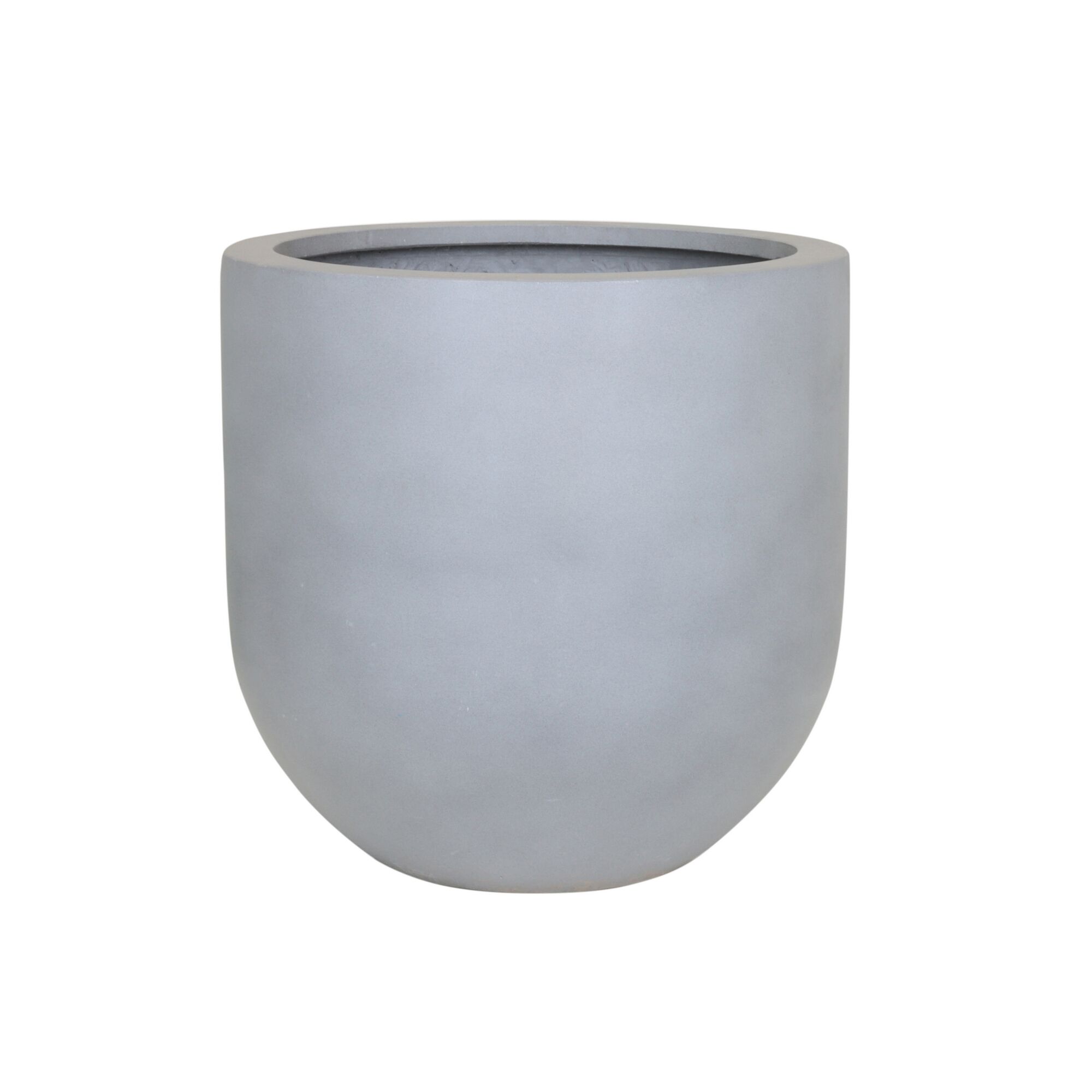 Graues, rundes Pflanzgefäß Palomo