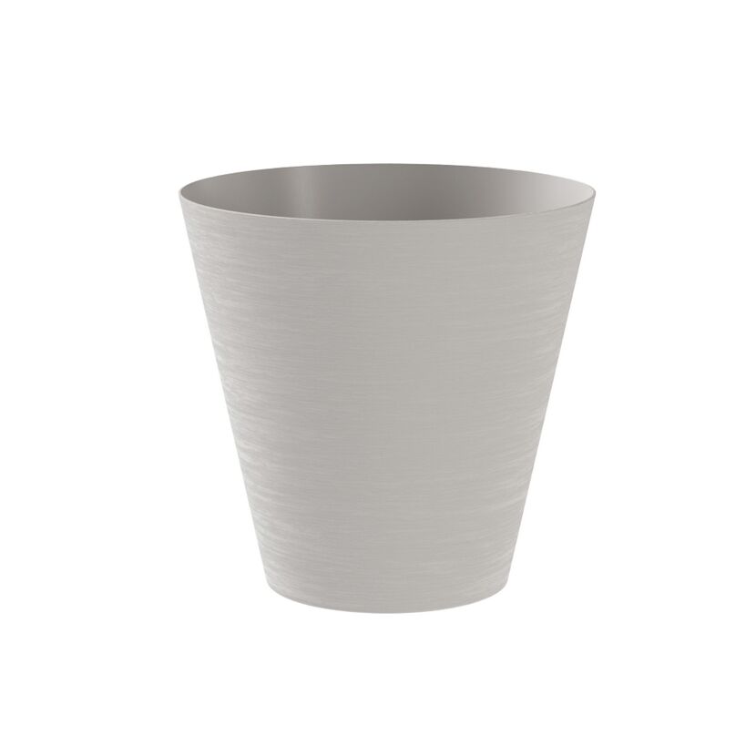 Weißer Übertopf Hoop 25 cm