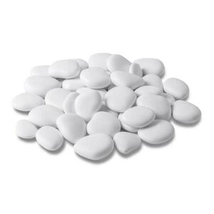 Kunststeine Pebbles weiß 2,5 cm