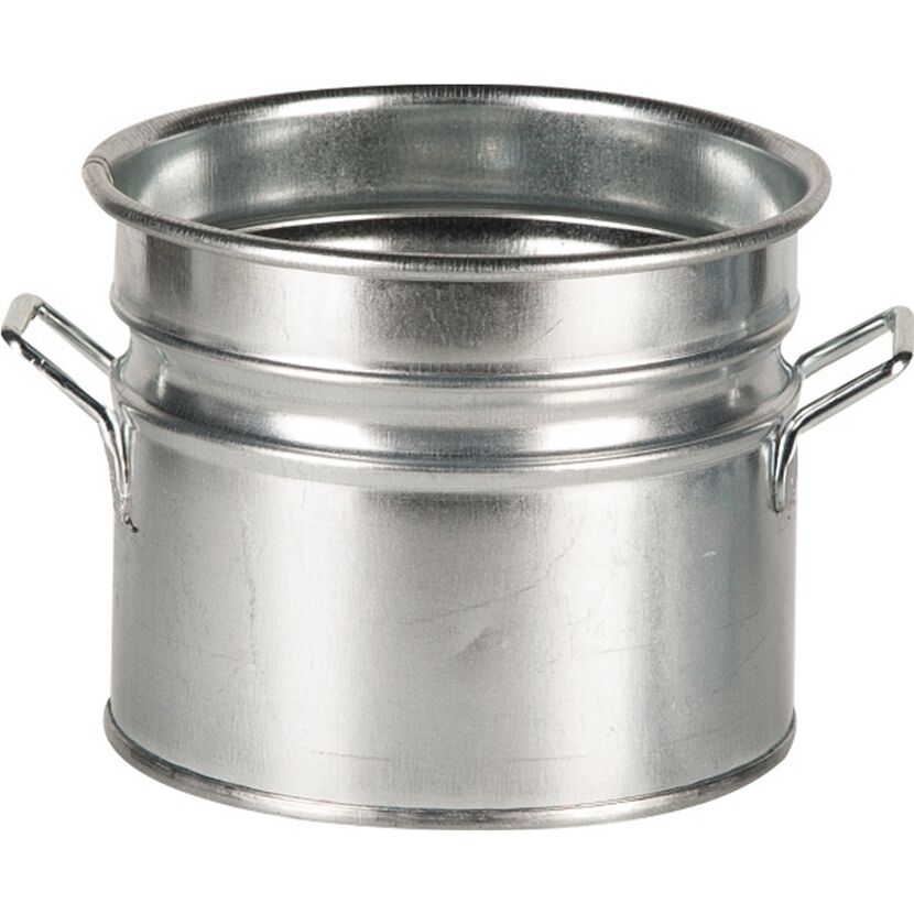 Übertopf Zink silbern Ø 18 cm