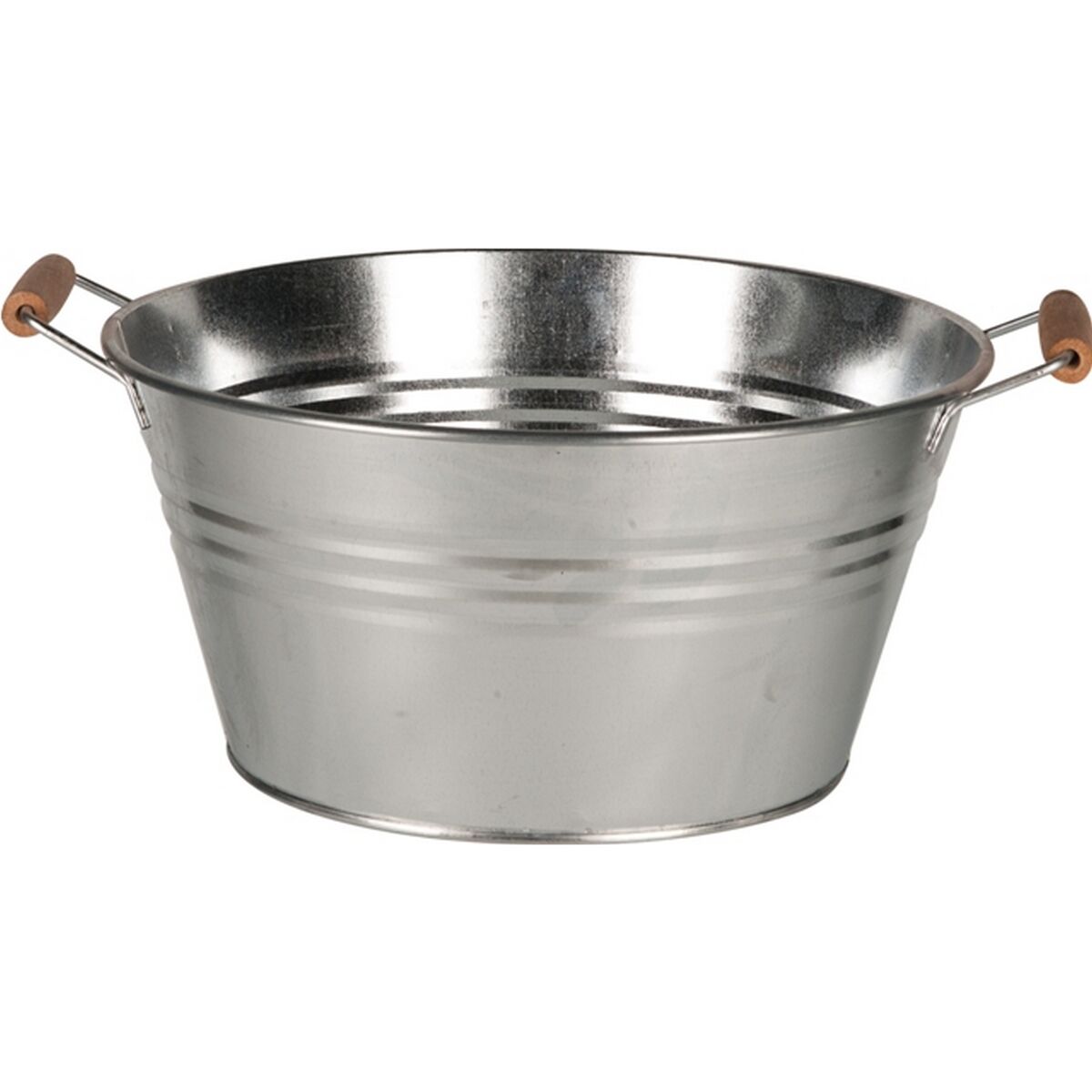 Pflanzgefäß Zink silbern Ø 35 cm