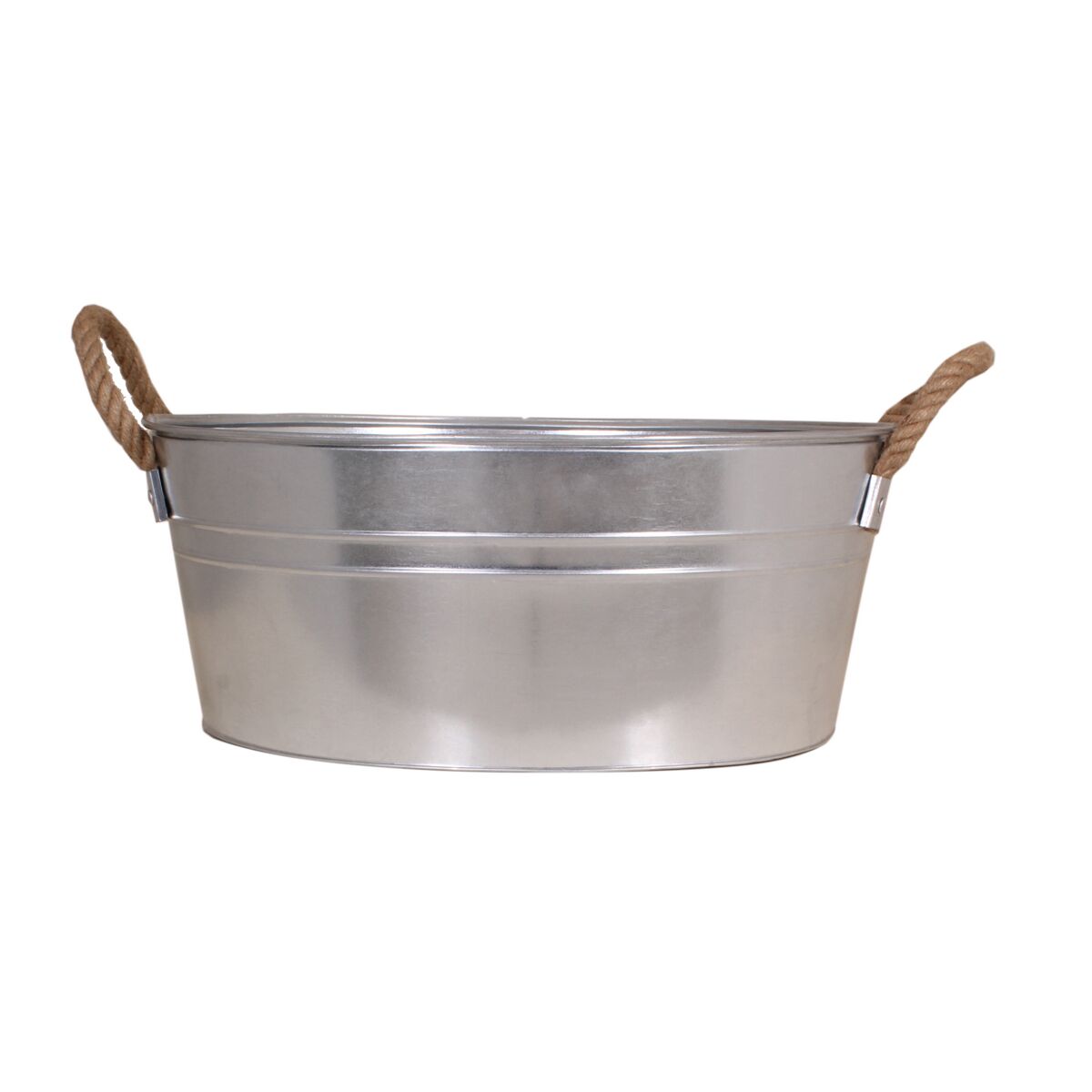 Pflanzgefäß Zink silbern Ø 54 cm