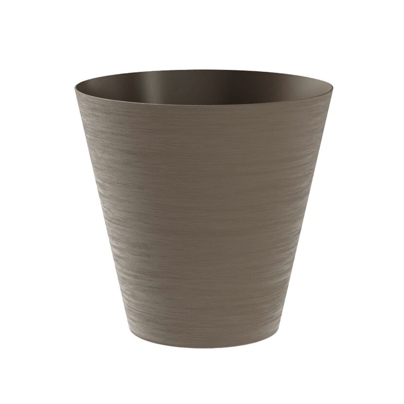 Brauner Übertopf Hoop 16 cm