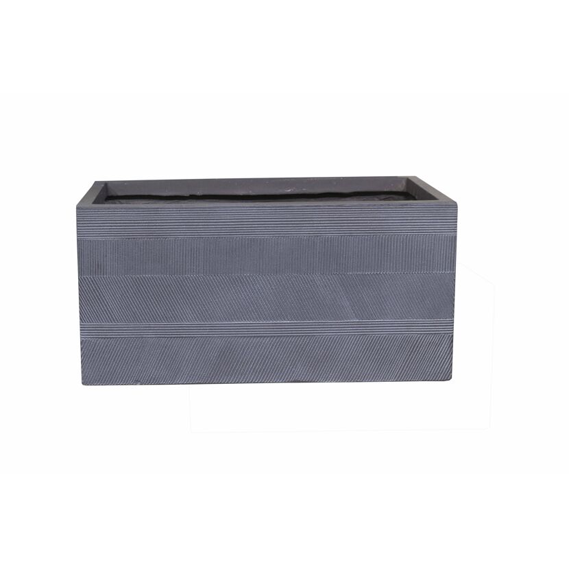 Grauer Pflanzkasten Marra 50x23x23cm