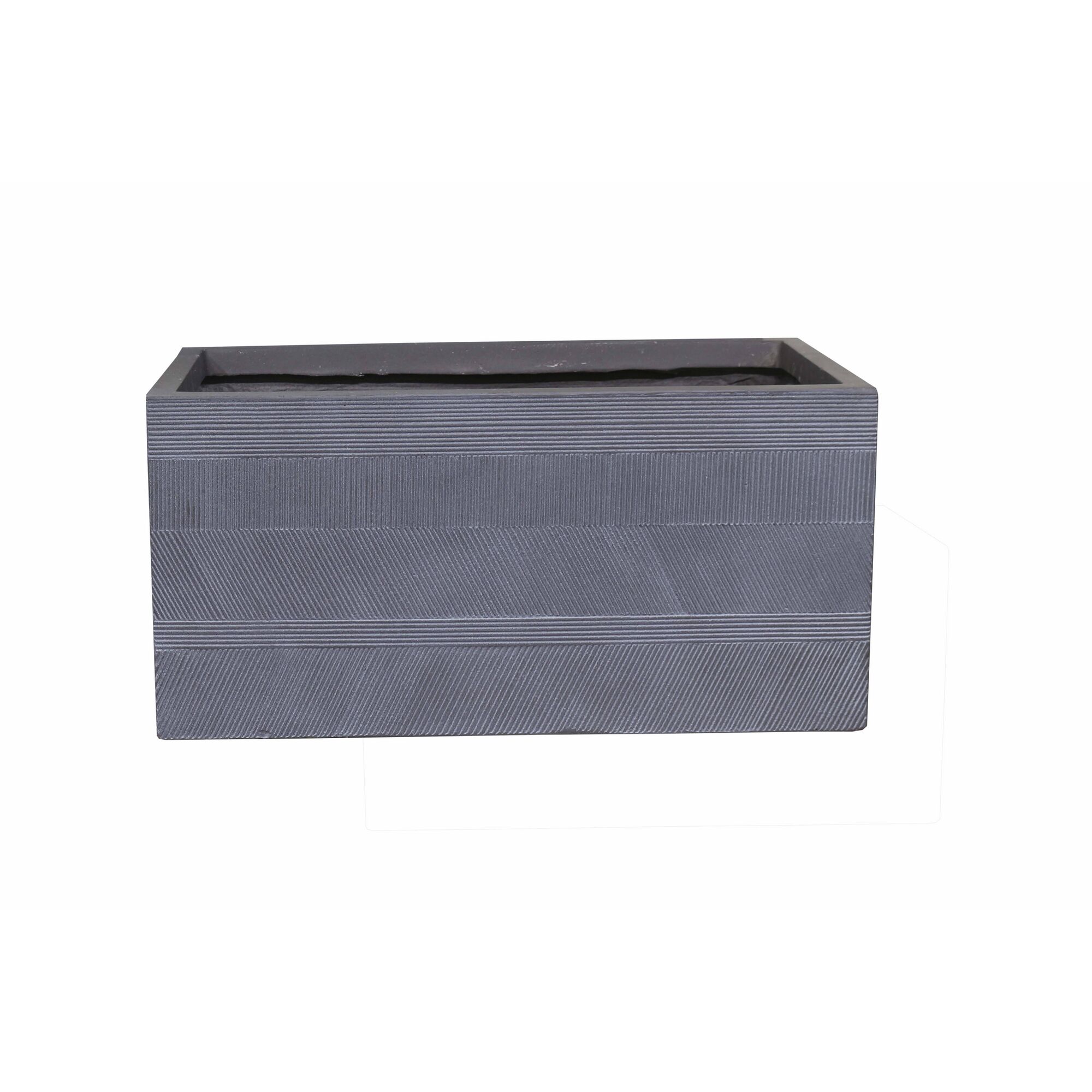 Grauer Pflanzkasten Marra 50x23x23cm