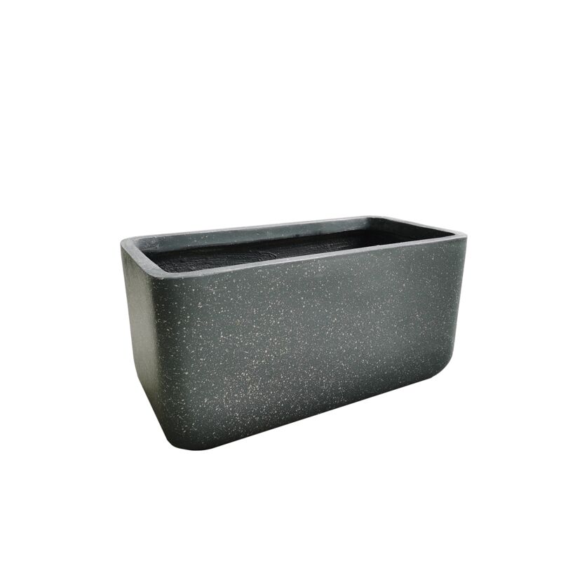 Schwarzer Pflanzkasten Iraya 77 x 37 x 37 cm