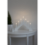 Verkleinertes Bild von LED-Holzleuchter weiß 7 LEDs warmweiß 38 x 28 cm
