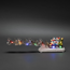 Verkleinertes Bild von LED-Szenerie 'Schneemann mit Hundeschlitten' 10 LEDs bunt 41 x 10 cm