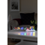 Verkleinertes Bild von LED-Szenerie 'Schneemann mit Hundeschlitten' 10 LEDs bunt 41 x 10 cm