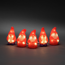 Verkleinertes Bild von LED-Acryl 'Weihnachtsmann' 40 LEDs warmweiß 7,5 x 13,5 cm 5er-Set