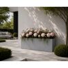 Blumenkasten 'Palomo' Polyfibre Betonoptik grau 50 x 21 x 21 cm
