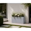 Blumenkasten 'Palomo' Polyfibre Betonoptik grau 50 x 21 x 21 cm