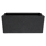 Blumenkasten 'Undara' Polyfibre Steinoptik dunkelgrau 50 x 21 x 21 cm