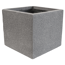 Pflanzwürfel 'Bosavi' Fiberglas grau 001 28x26cm