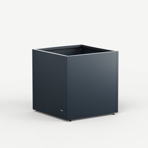 Pflanzkübel 'Cube' Metall anthrazit 70 x 70 x 70 cm