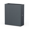 Hochbeet-Pflanzkübel 'Cube' Metall anthrazit 100 x 40 x 115 cm