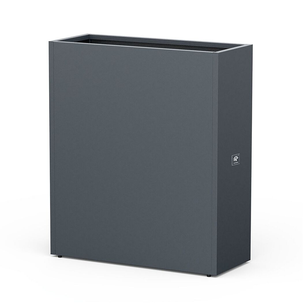 Hochbeet-Pflanzkübel 'Cube' Metall anthrazit 100 x 40 x 115 cm