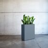 Hochbeet-Pflanzkübel 'Cube' Metall anthrazit 100 x 40 x 115 cm