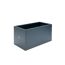 Pflanzkübel 'Cube' Metall anthrazit 100 x 50 x 50 cm