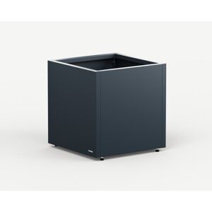Pflanzkübel 'Cube' Metall anthrazit 50 x 50 x 50 cm