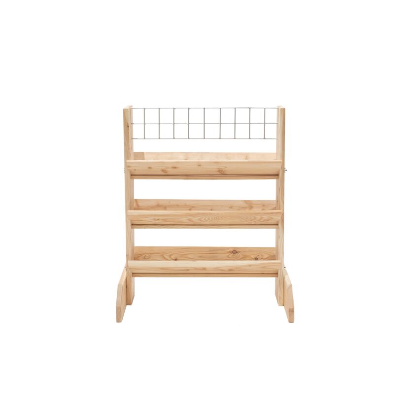 Kräuterregal 'Viktoria L' Holz natur mit Rankgitter 50 x 80 x 95 cm