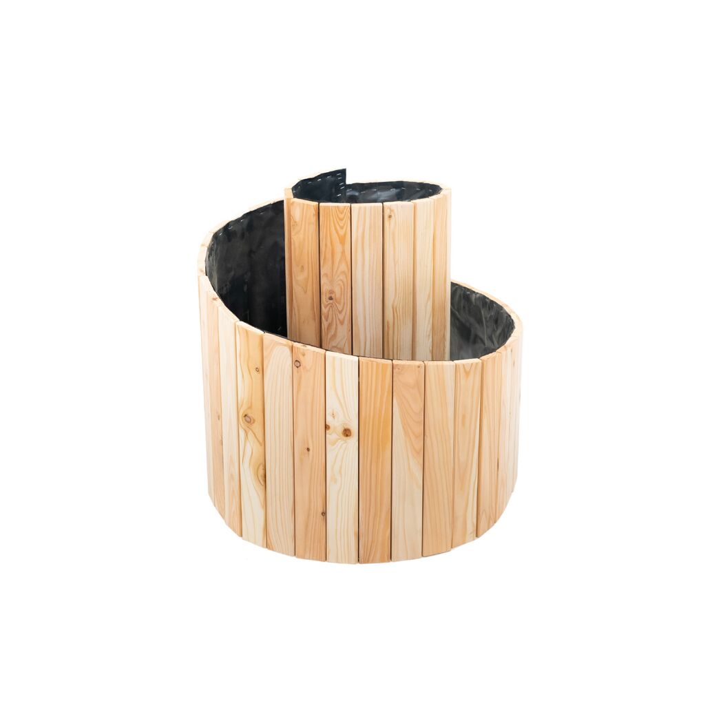Kräuterspirale 'Luise' Holz natur 400 x 55 x 74 cm