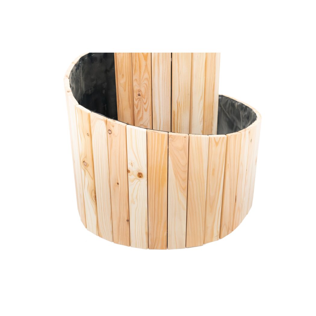 Kräuterspirale 'Luise' Holz natur 400 x 55 x 74 cm