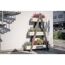 Pflanzenregal 'Ella' Holz grau 101 x 25 x 147 cm