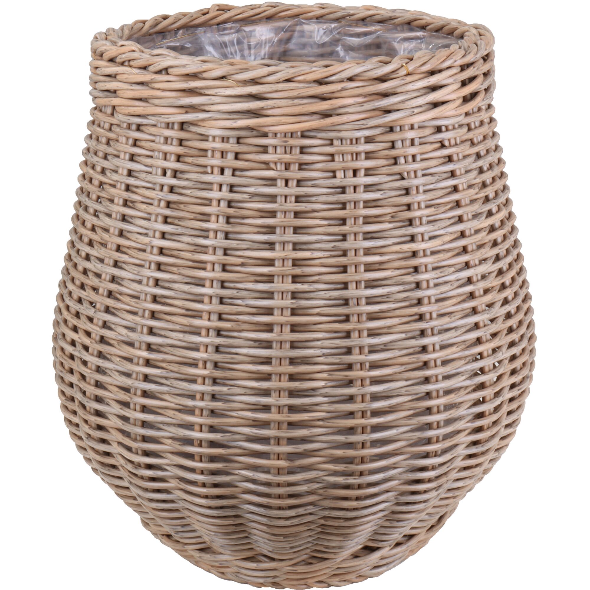 Geflochtener Korb mit Kunststoffeinsatz