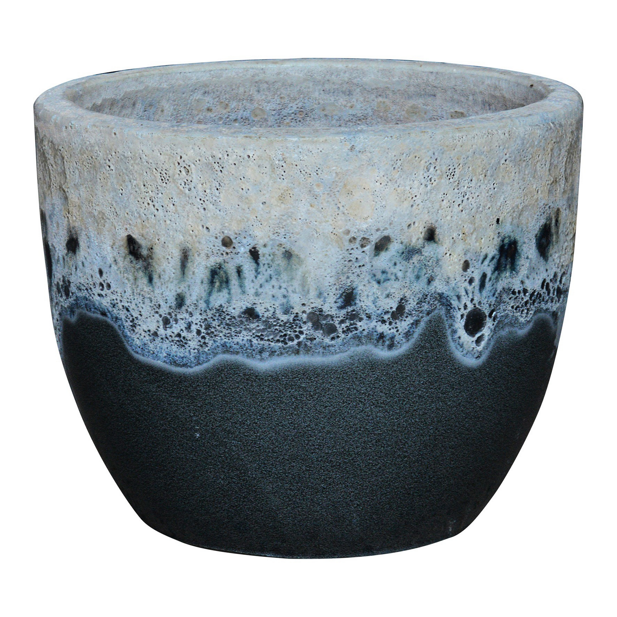 Pflanzgefäß 'Adria' blau Ø 42 x 35 cm