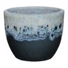 Pflanzgefäß 'Adria' blau Ø 34 x 27 cm