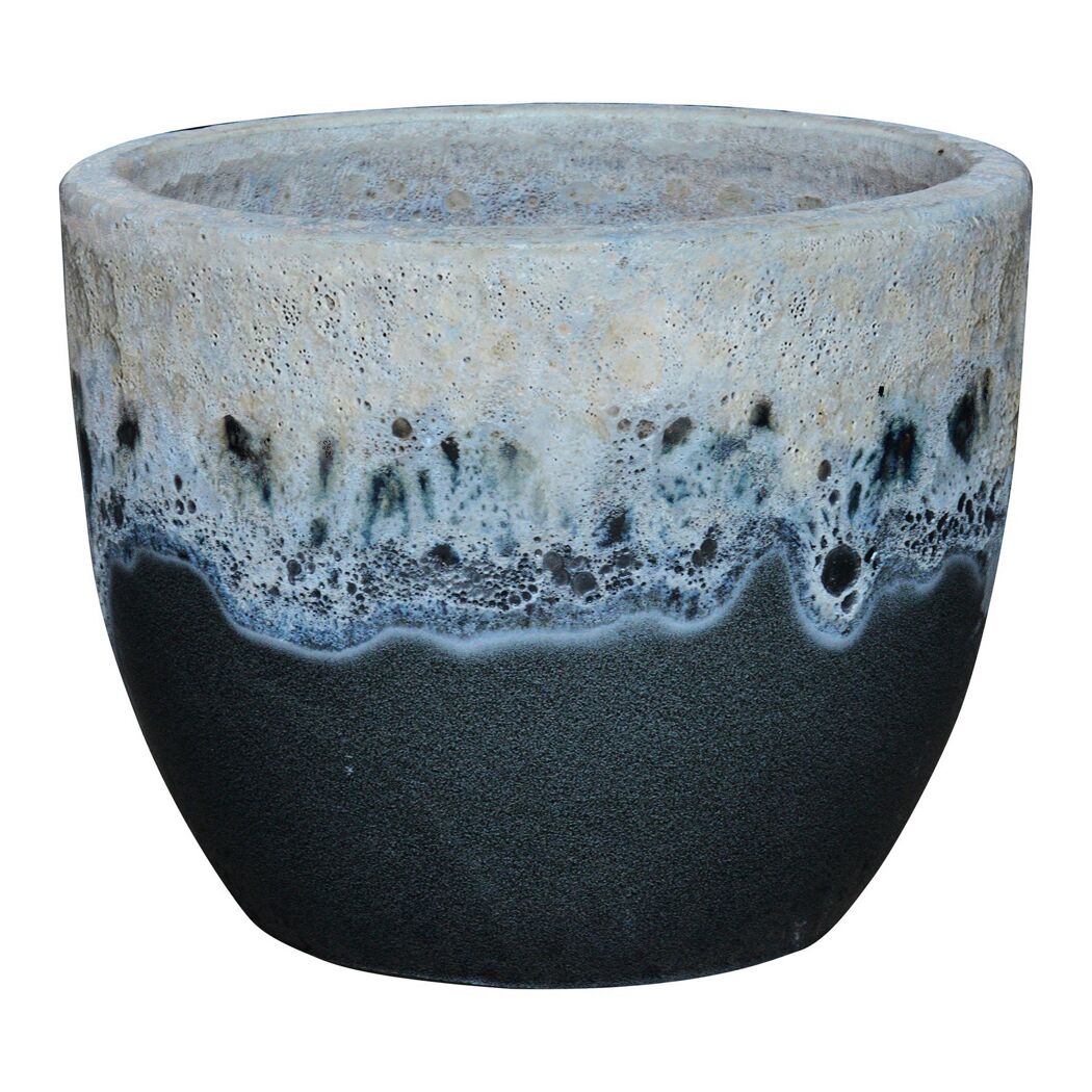 Pflanzgefäß 'Adria' blau Ø 25 x 20 cm