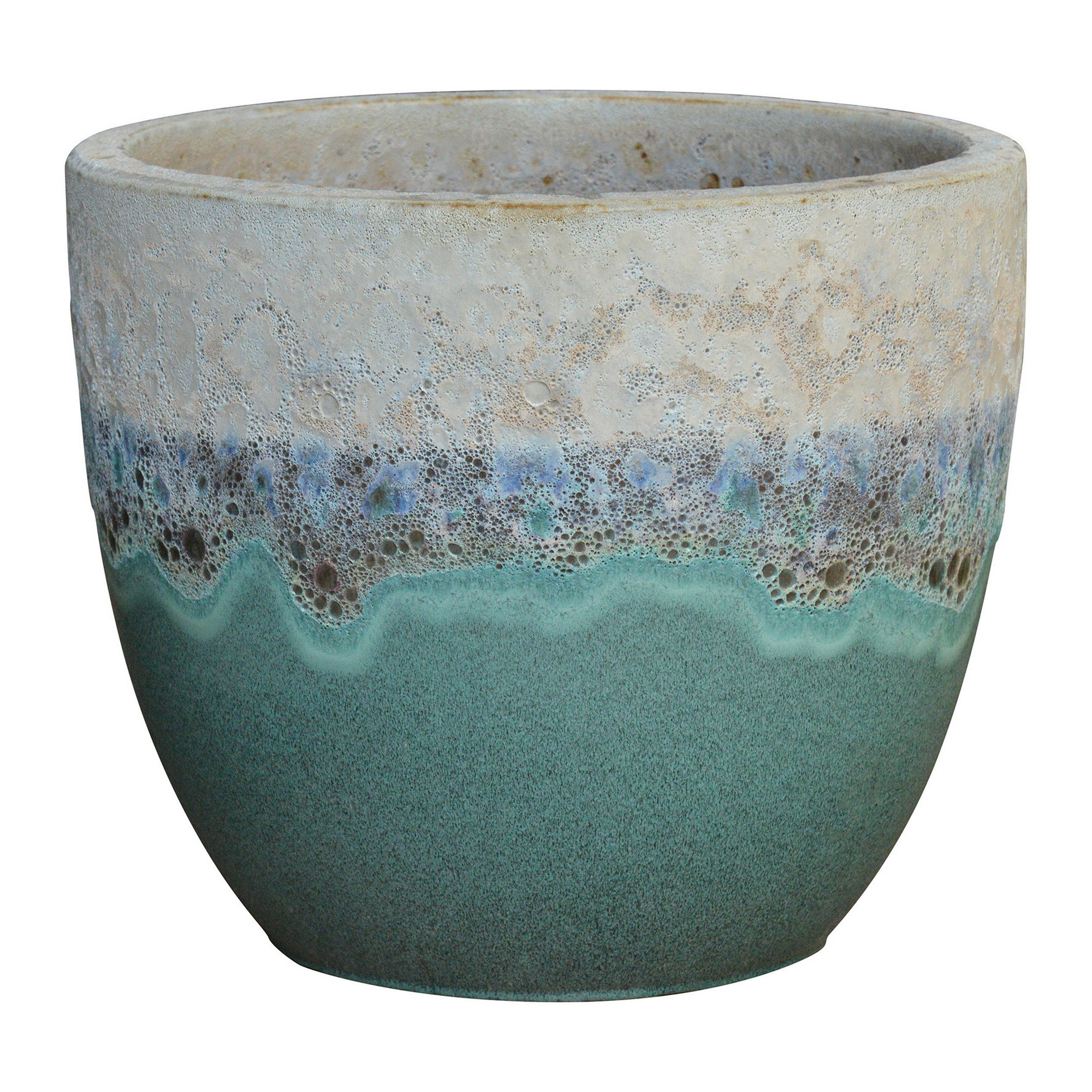 Pflanzgefäß 'Adria' grün Ø 34 x 27 cm