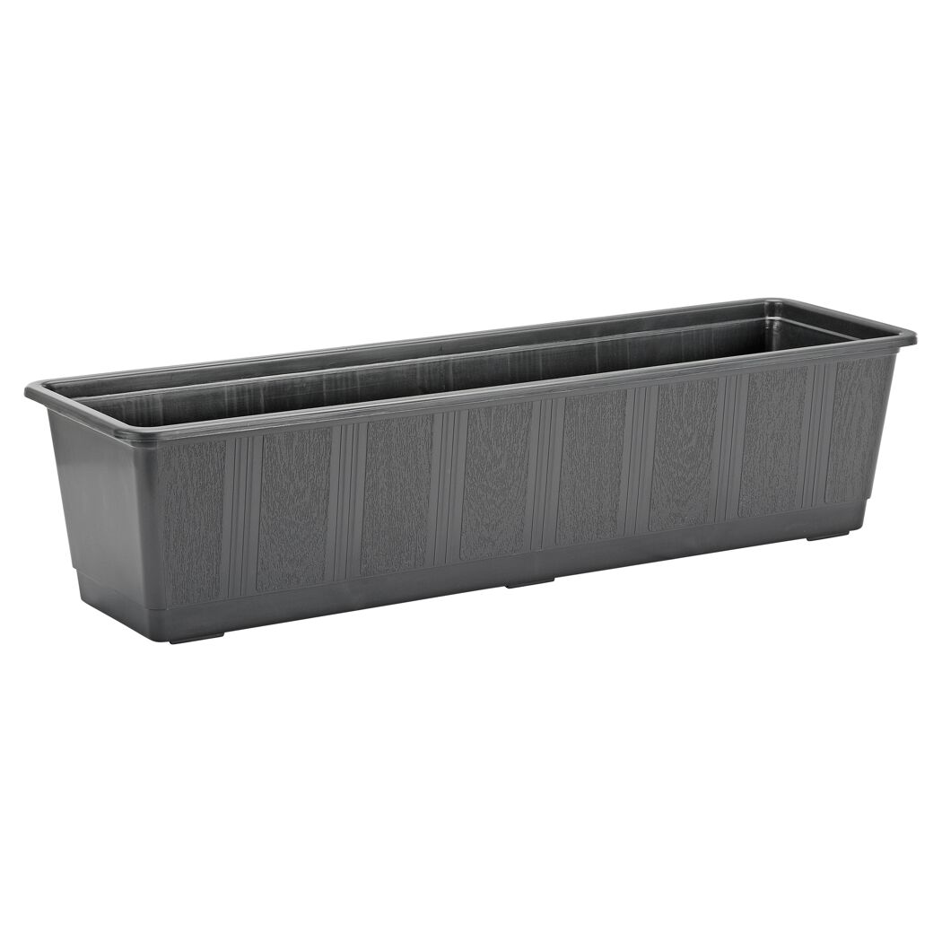Anthrazitfarbener Blumenkasten Standard 60 cm