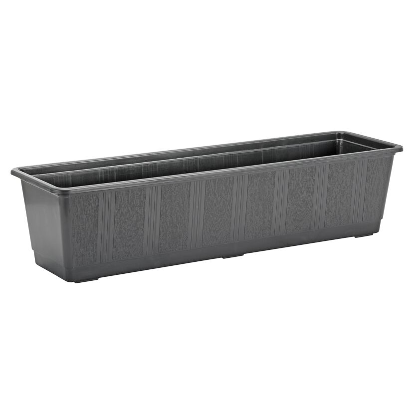 Anthrazitfarbener Blumenkasten Standard 60 cm