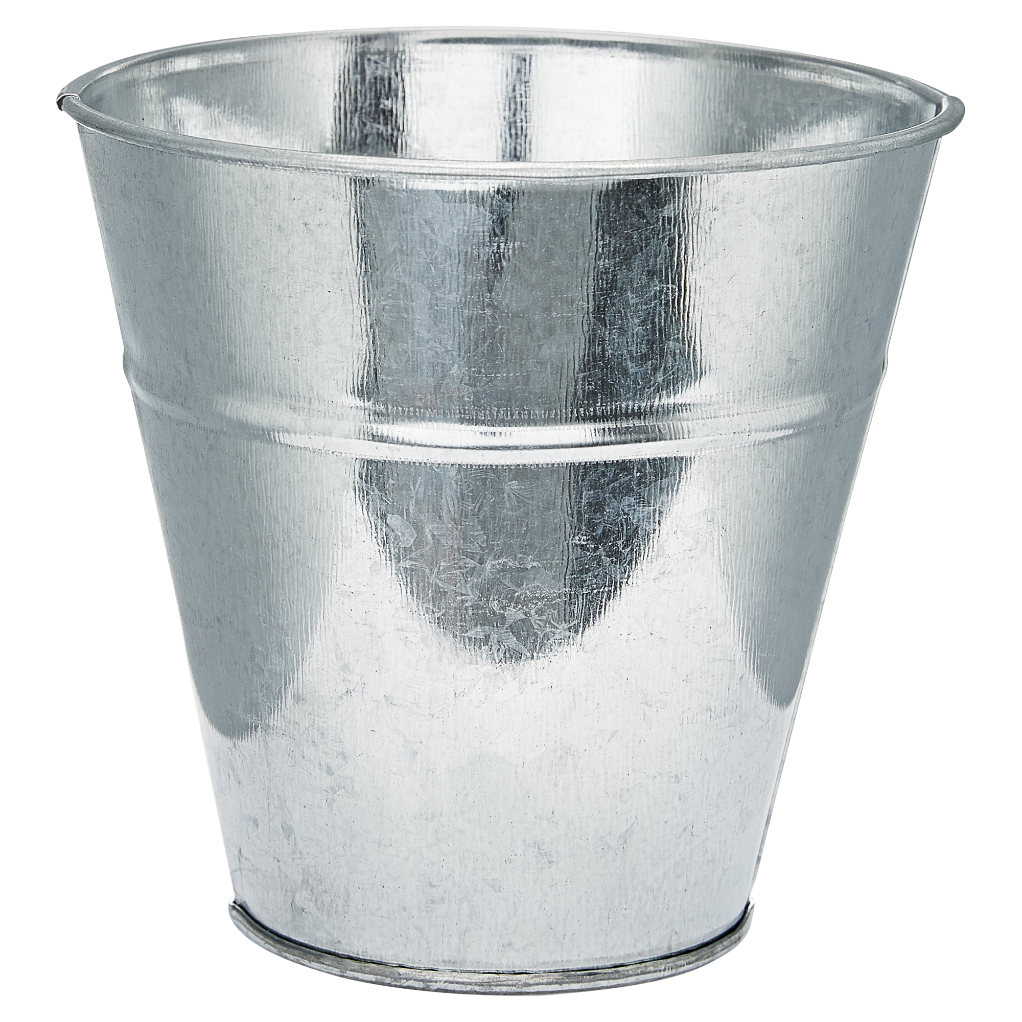 Übertopf Zink Ø 10 cm silbern