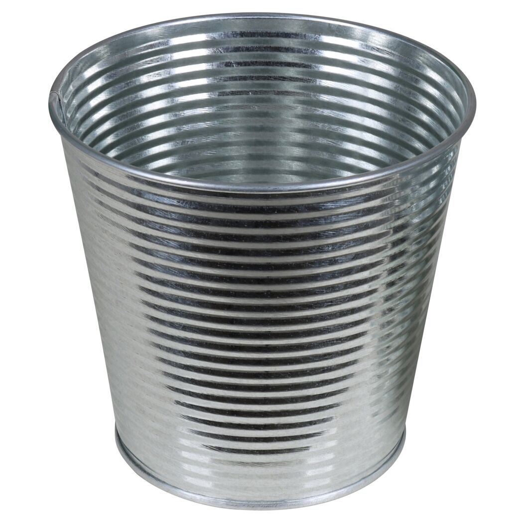 Metalltopf, gerippt