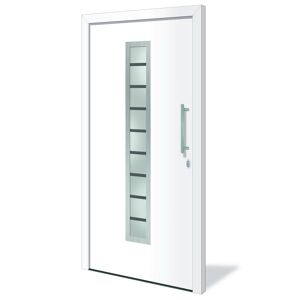 Roro Haustür 'Dallas' weiß 1100 x 2100 mm DIN R