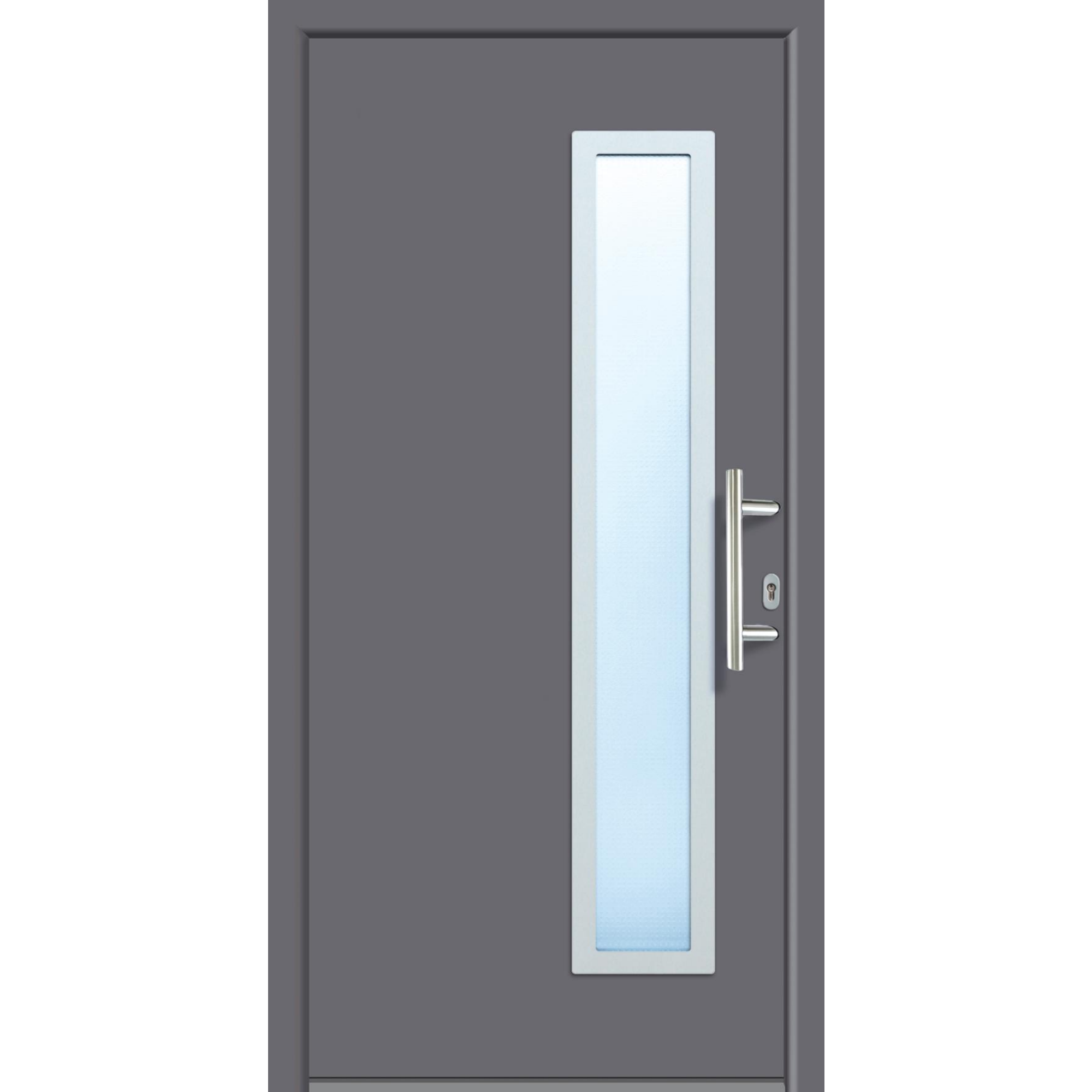 Aluminium-Haustür "A03" 98x208 titan