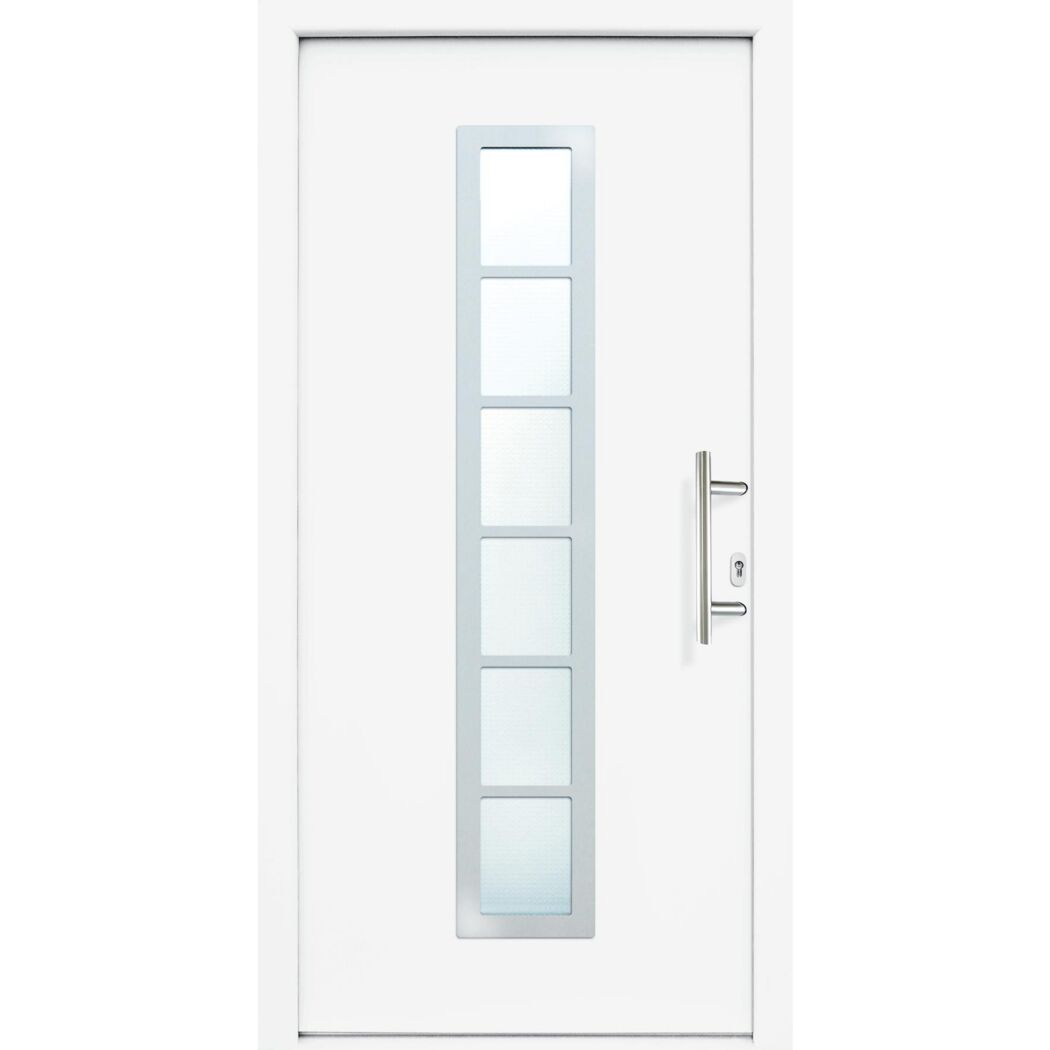 Aluminium-Haustür "A04" 98x208 weiß