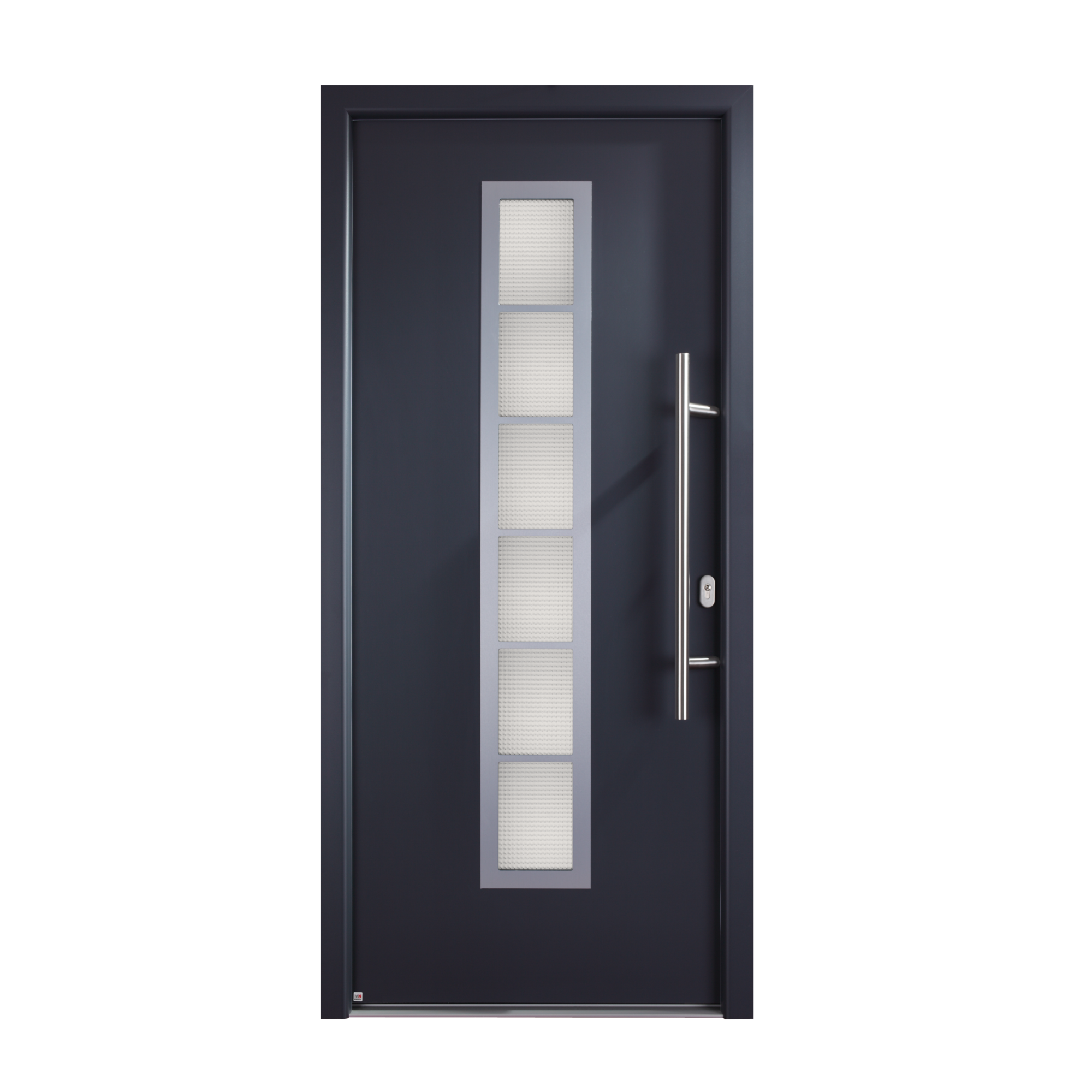 Aluminium-Haustür "A04" 98x208 titan
