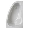 Weiße asymmetrische Badewanne Loredana