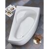 Weiße Eckbadewanne