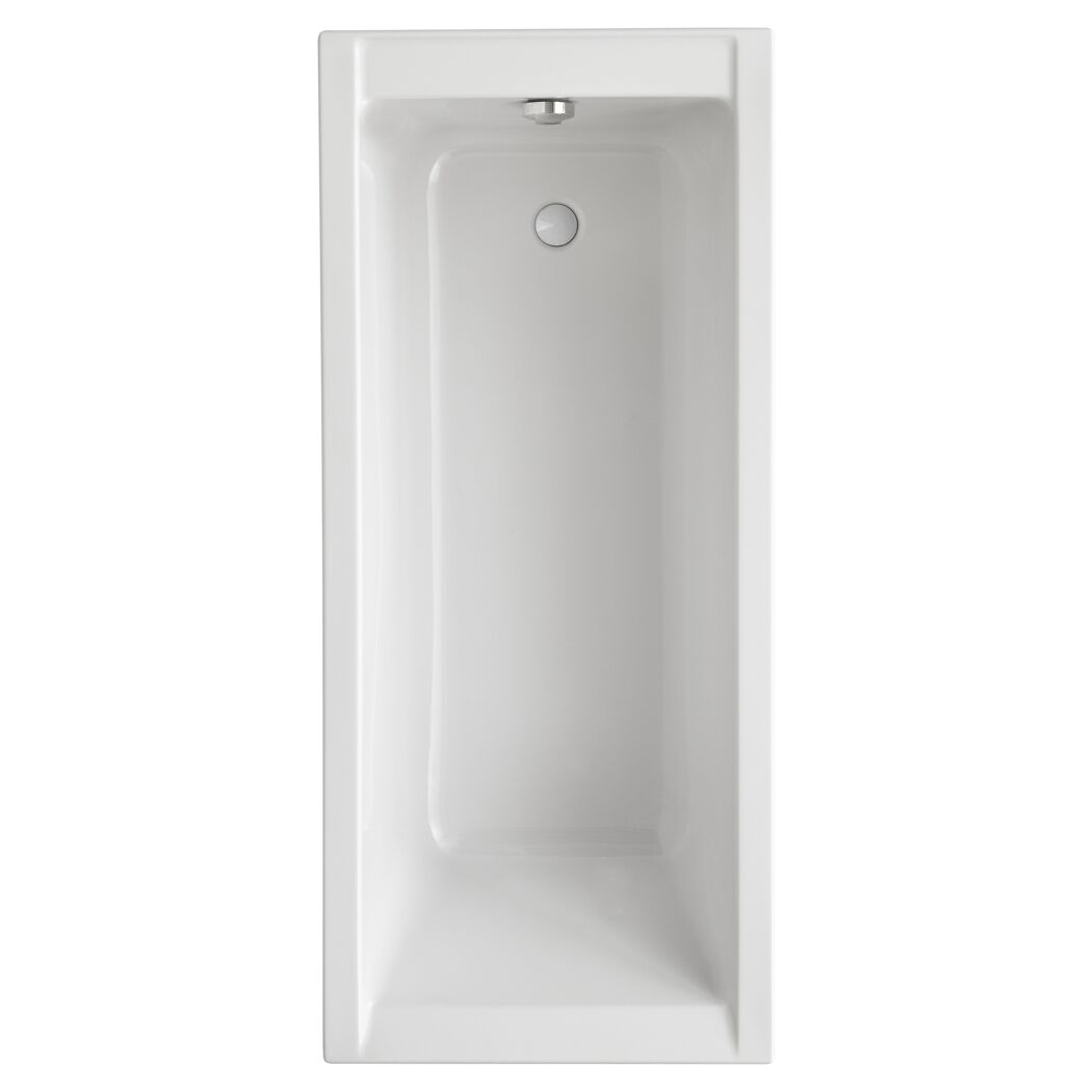 Weiße Badewanne Costa, 180 x 80 cm