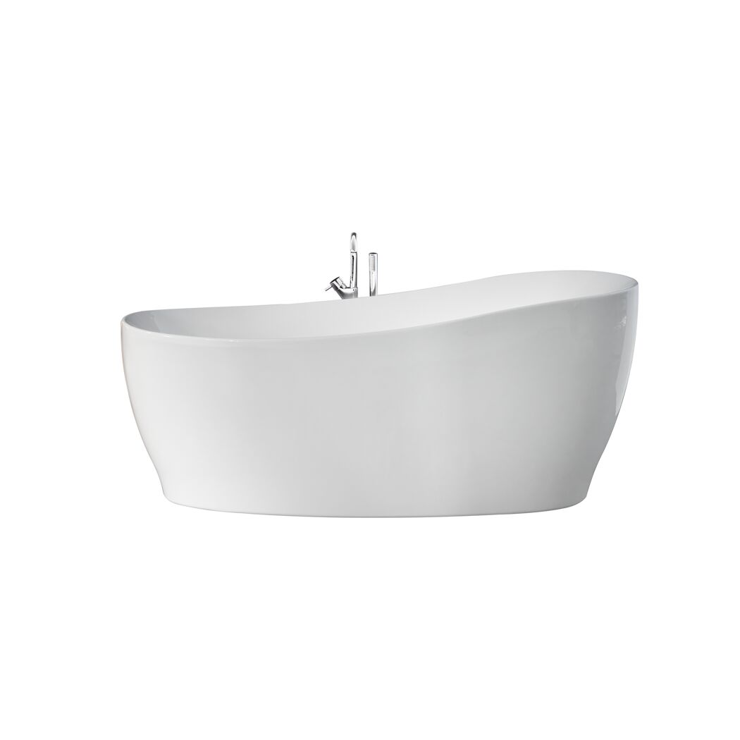 Freistehende weiße Badewanne Aviva