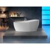 Freistehende weiße Badewanne Aviva