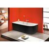 Badewanne 'Modena Corner' rechts 178 x 78 cm schwarz-weiß