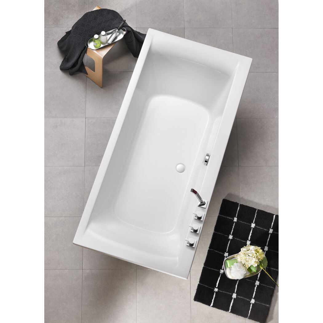 Weiße Badewanne, Aufsicht