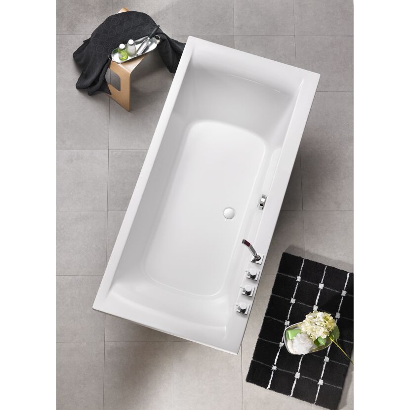 Weiße Badewanne, Aufsicht