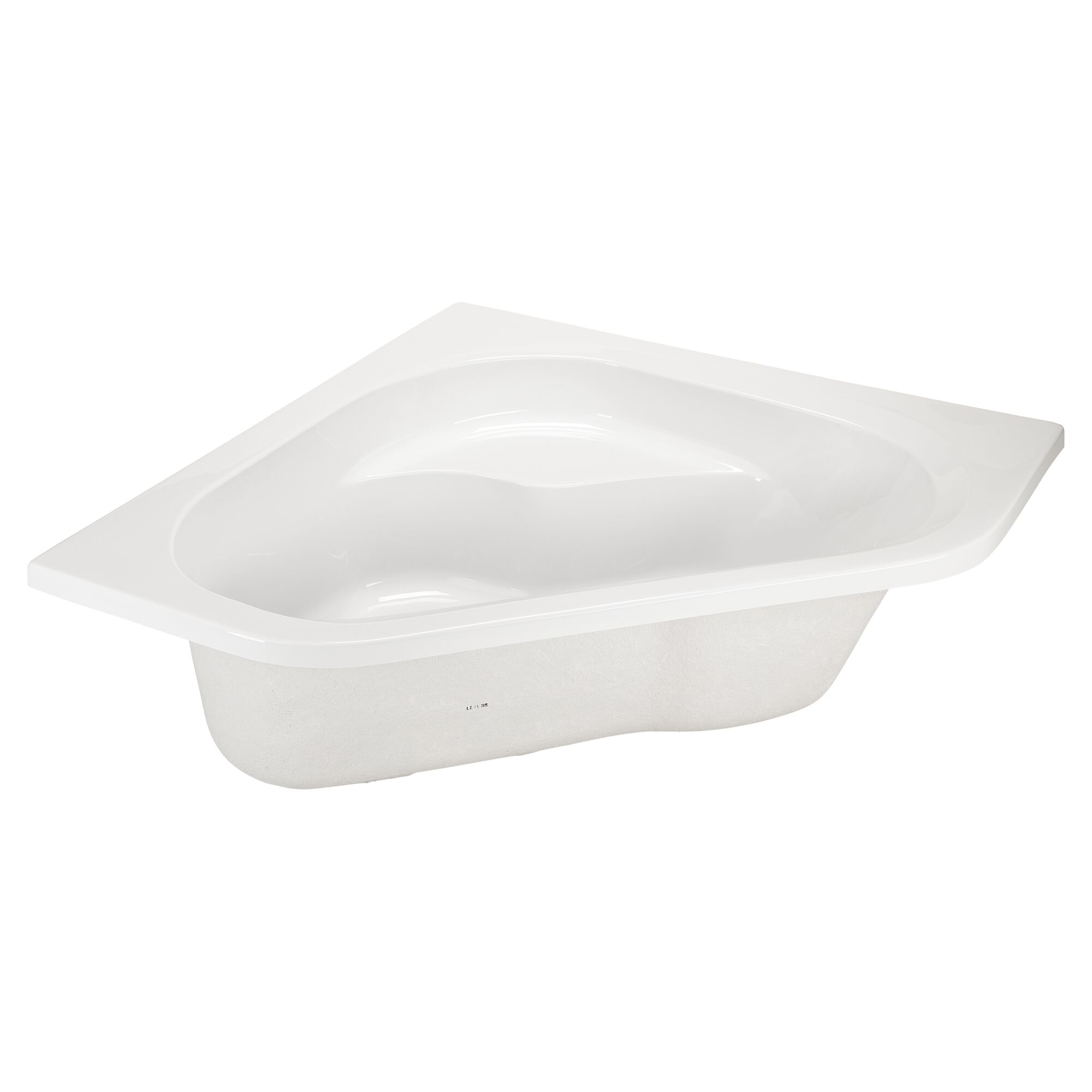 Weiße Eckbadewanne Ancona 135 x 135 cm